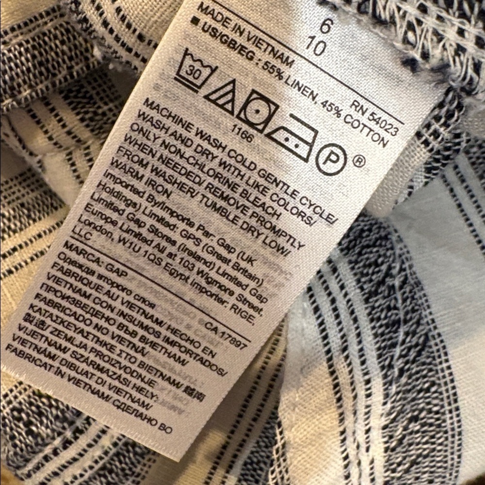 ▪️GAP Wide Leg Striped Pants - Picture 11 of 12